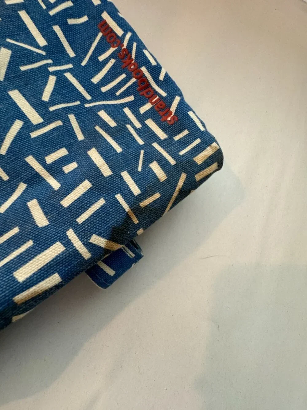 Studio Strand Reusable Book Store Bag O/S Blue Red Multicolor